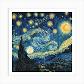 Starry Night 3 Art Print