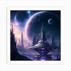 Alien World beyond the Stars Art Print