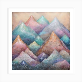 Mountain Peaks 3 Art Print