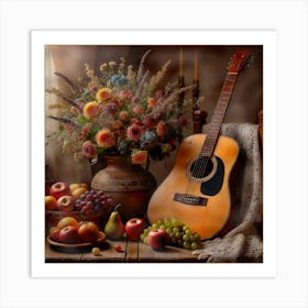 Acoustic Guitar Art Print