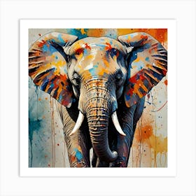 Elephant Painting Art Print