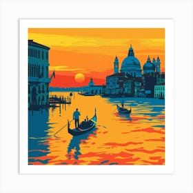 A Venice With Grand Canal Vector Design Illustra 1720474889 3 Art Print