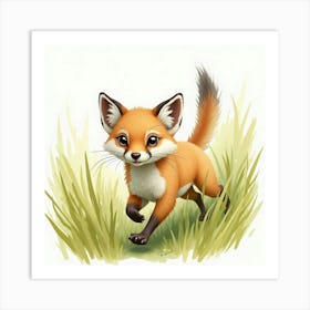 Cute Fox Art Print