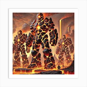 Geothermal War Golems Art Print