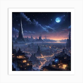 Fantasy City 2 Art Print