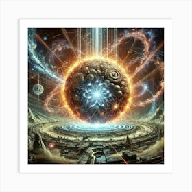 The Multiversal Convergence Sphere, A Massive Glow Art Print