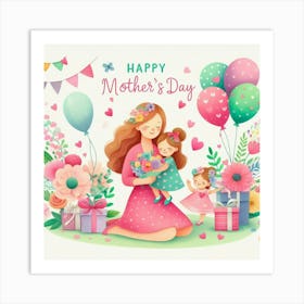 Mother's Day Gift Idea Children Art Print