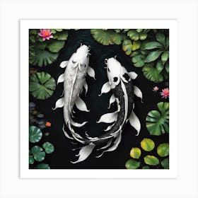 Koi Fish Art Print