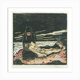 Pieta, Mikuláš Galanda Art Print