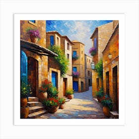 Street In Rome Art Print