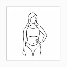 Woman In A Bikini 2 Art Print