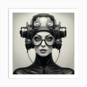 Futuristic Woman 8 Art Print