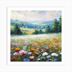 Meadow Of Flowers 1 Art Print