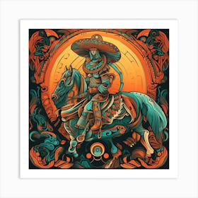 Mexican Warrior Art Print