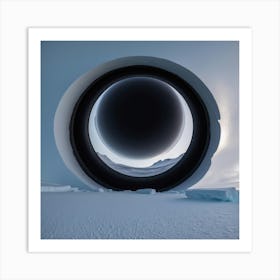 Black Hole in the Ice Art Print