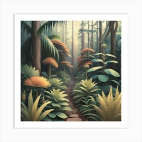 Path In The Jungle Art Print