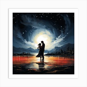 Moonlight Kiss Art Print