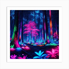 Psychedelic Forest Art Print