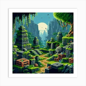 8-bit lost civilization 2 Art Print