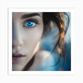 Blue Eyes Art Print