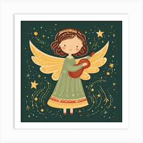 Christmas Angel Art Print