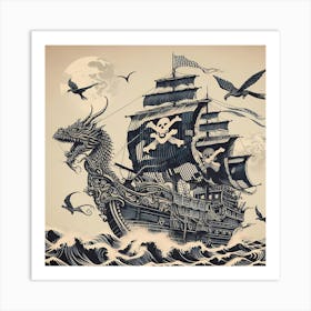 Pirate Ship Art Print