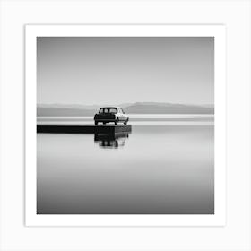 Car On A Dock Art Print