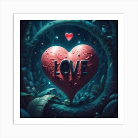 Love in fantasy Art Print