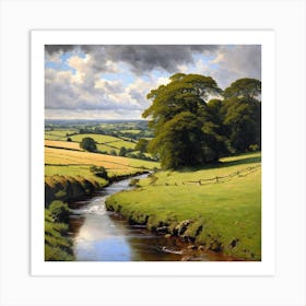 Stream In The Countryside 3 Art Print