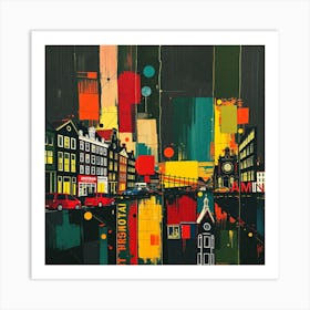 Amsterdam At Night 5 Art Print