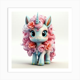 Little Unicorn 18 Art Print