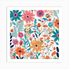 Floral Pattern 1 Art Print