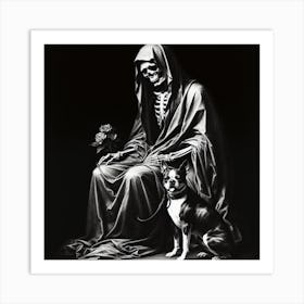 Death has a Dog Art Print