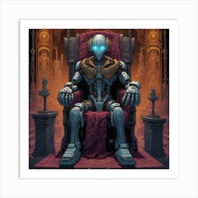 Throne Of Robots Art Print