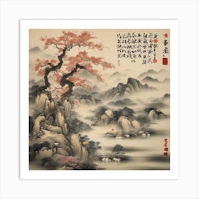 Chinese Landscape Painting 1 Art Print