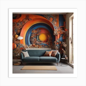 Abstract Wall Mural(wall art) Art Print