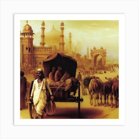 India in 1800 Art Print