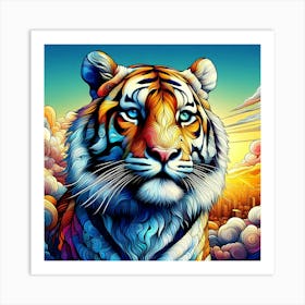 Creative Wild Animal Representation 9 Art Print