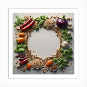 Frame Of Vegetables 5 Art Print