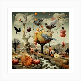 Birds In The Sky Art Print