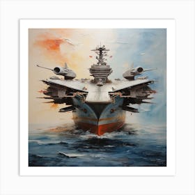 Aircraft carrier Art Print