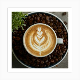 Coffee Latte Art 35 Art Print