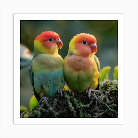 Lovebirds 13 Art Print