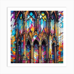 Stained Glass Window 6 Art Print
