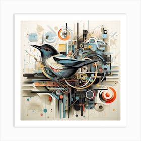 Abstract Bird Art Print