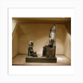 Egyptian Statues 7 Art Print