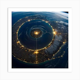 Earth From Space 2 Art Print