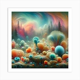 Psychedelic Forest Art Print