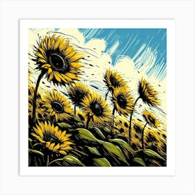 Sunflowers 10 Art Print