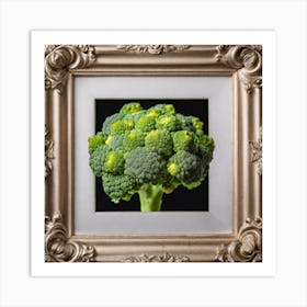 Broccoli In A Frame 9 Art Print